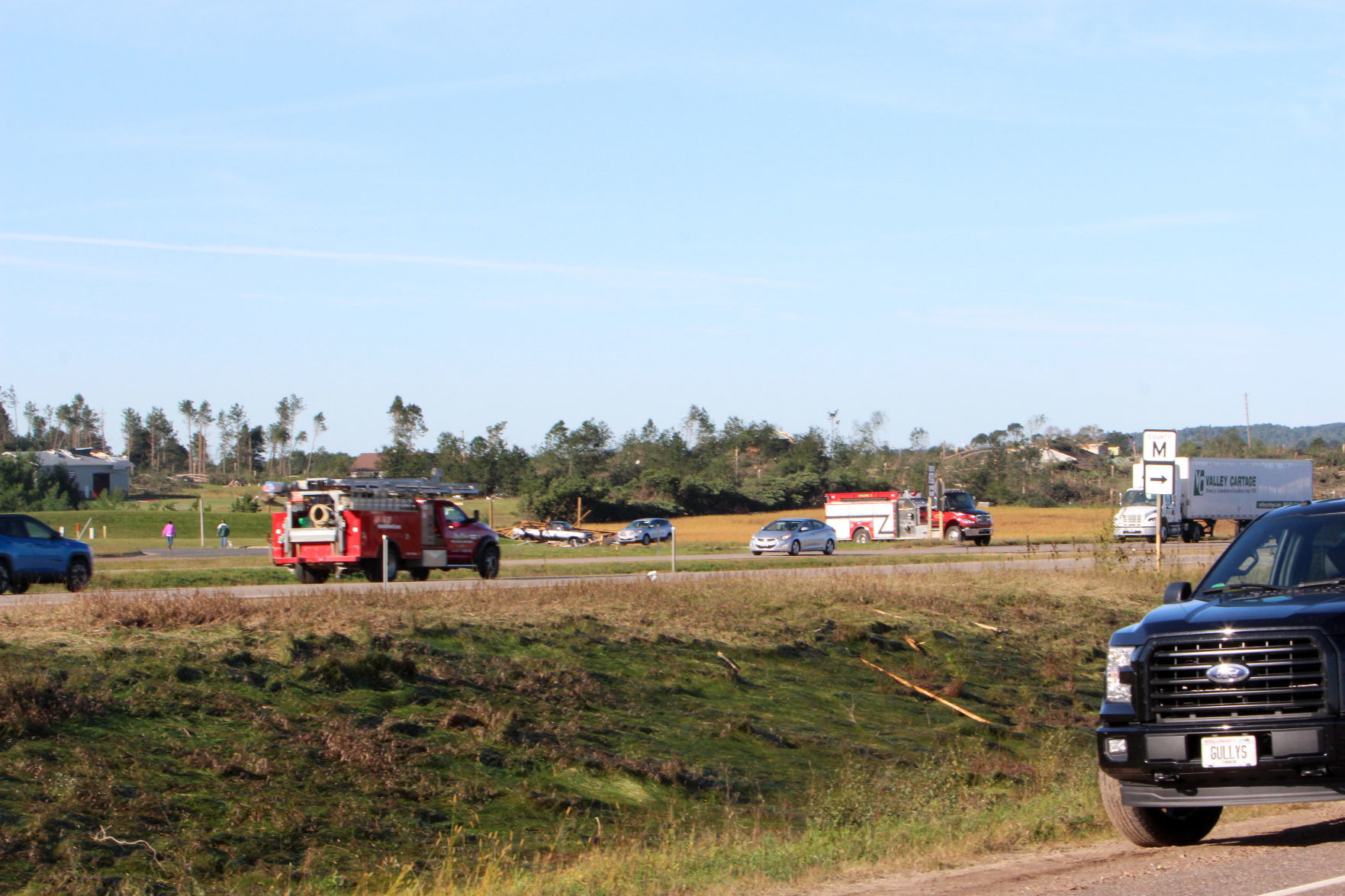 Tornado damage in near Wheaton/Elk Mound 9-25